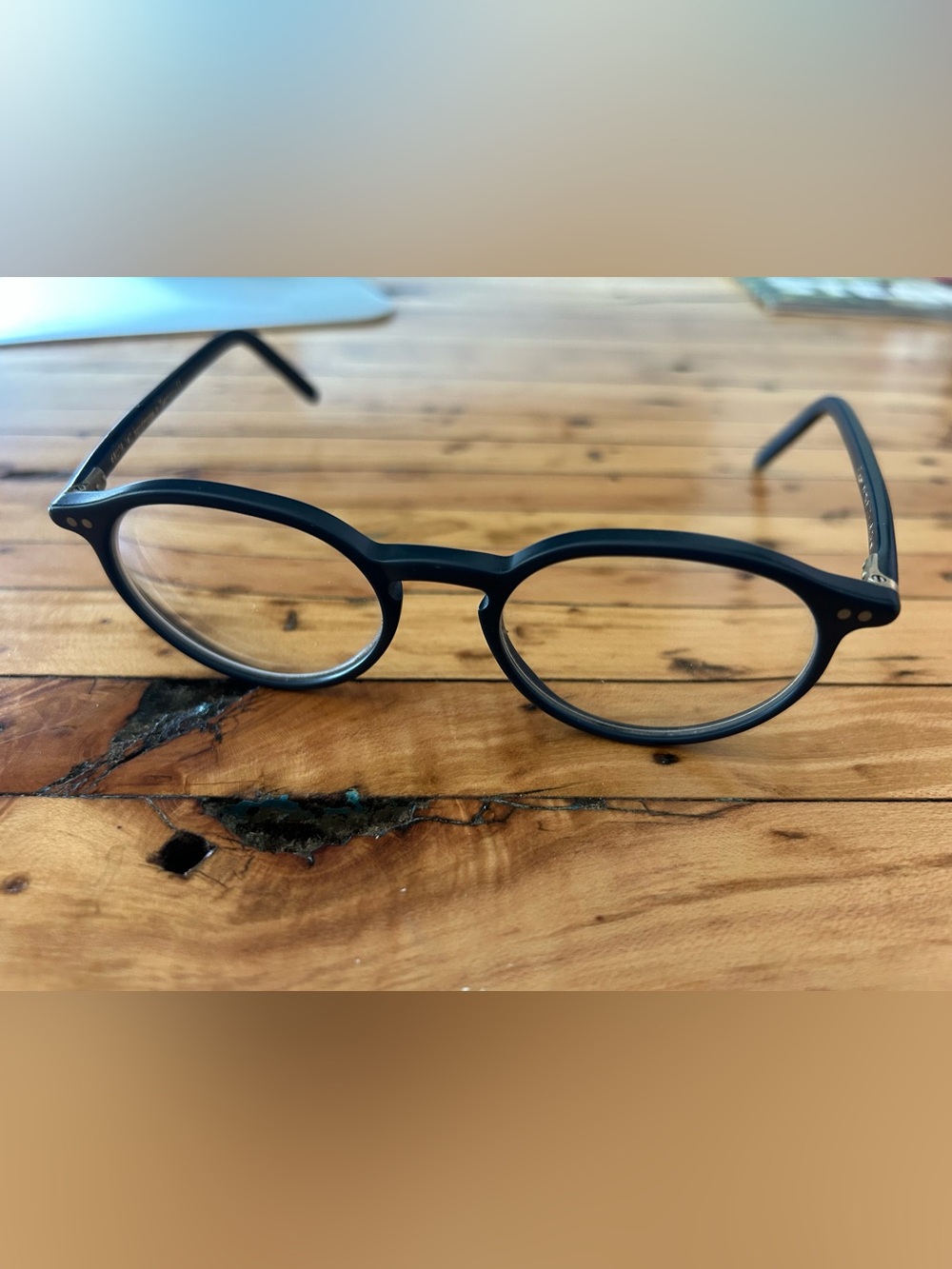 Lunor A5 Mod 226 Eyeglasses 48-18-140 Matte Blue Handmade Germany + Case